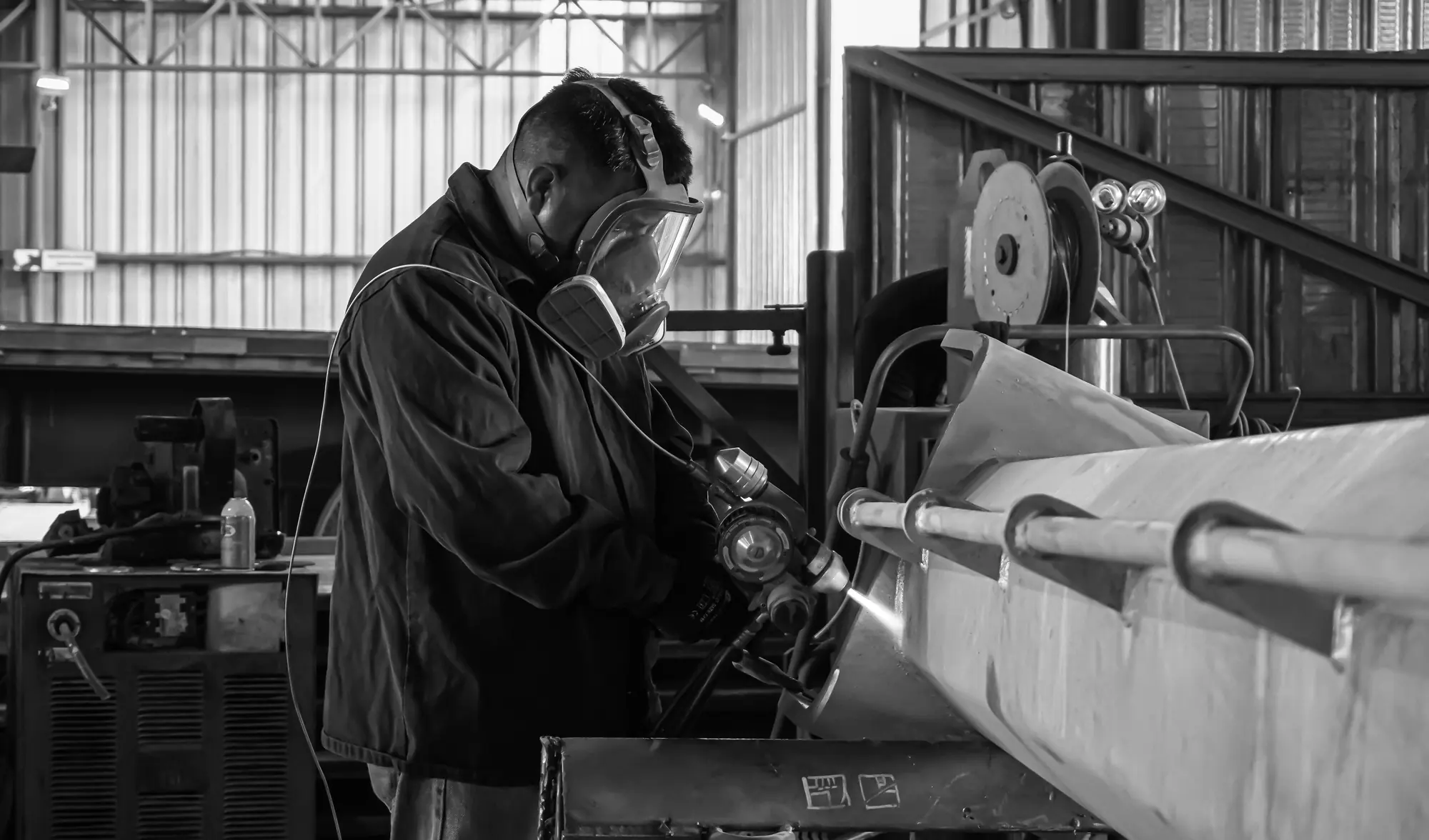 Coating application on an industrial component at CEMMSA